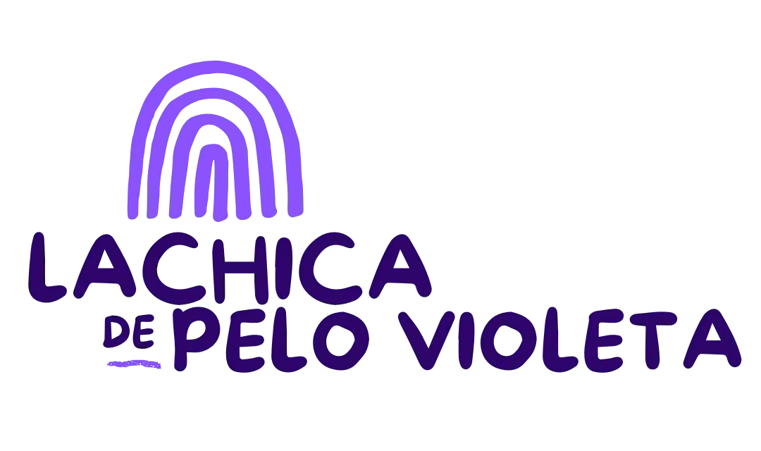 la chica de pelo violeta logo