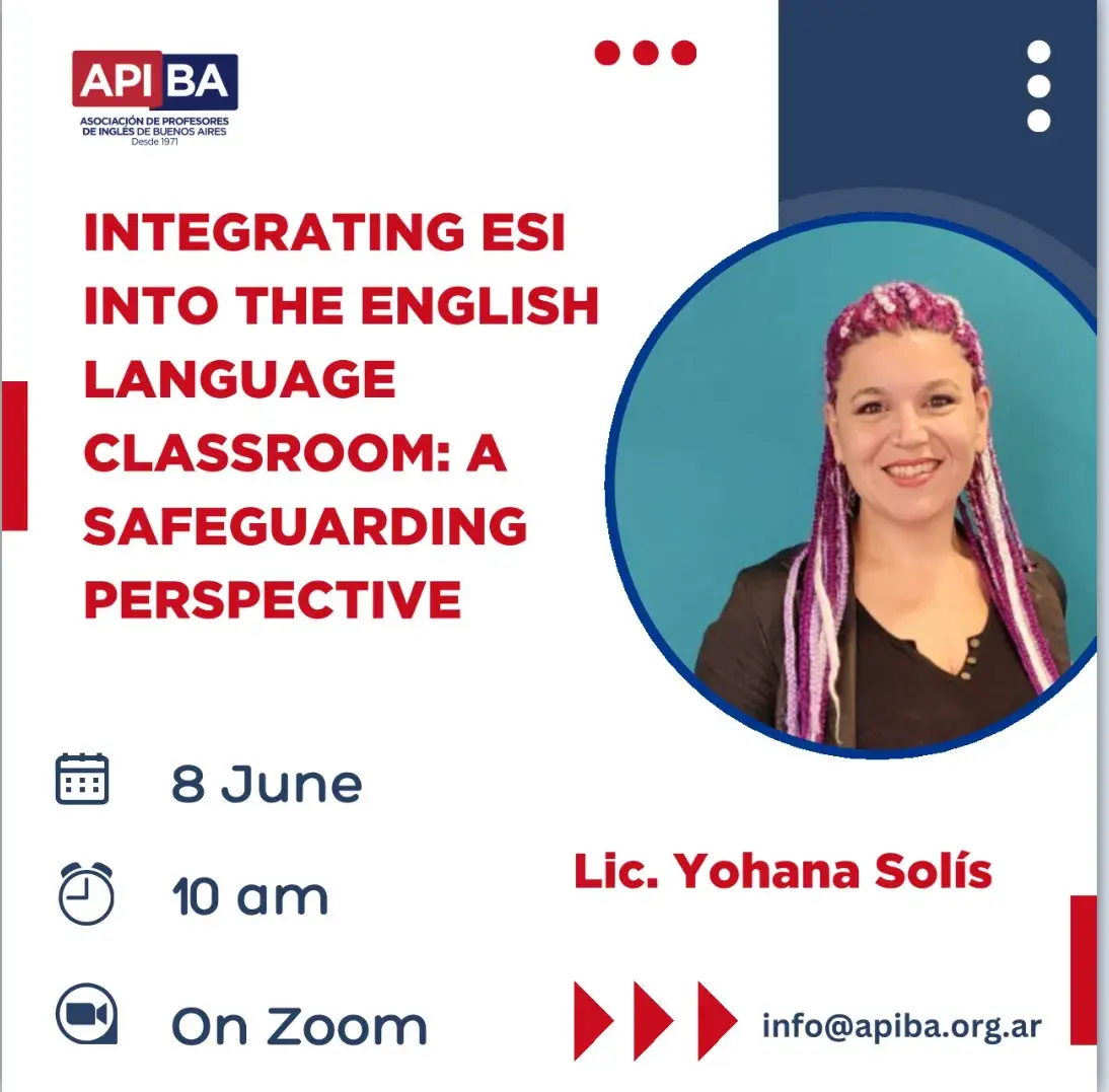 Charla de Formación Profesional sobre ESI in the English Classroom